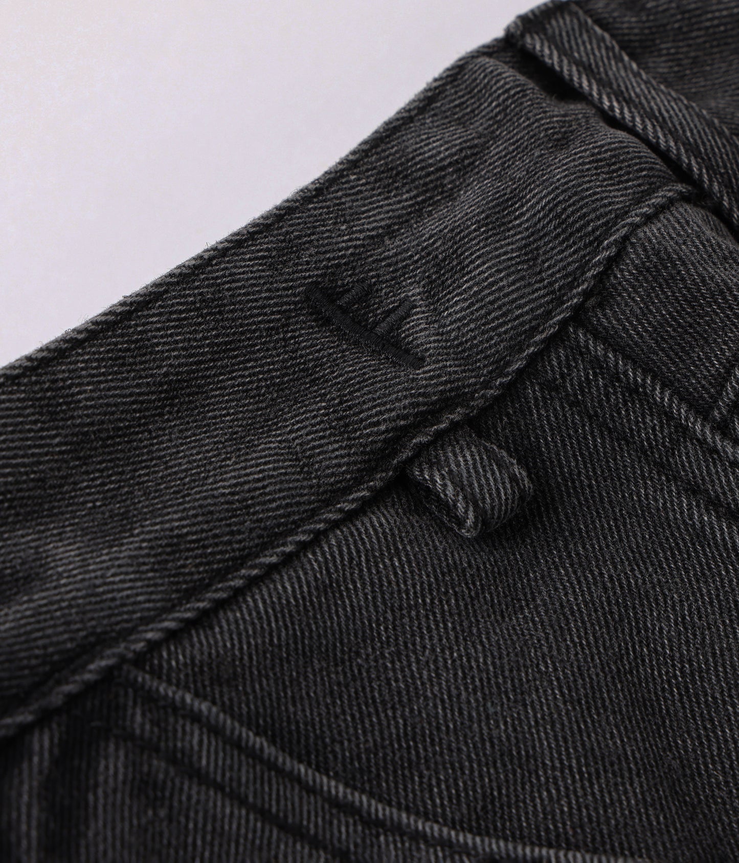DISTEND VT DENIM CARPENTER SHORT // WASHD BLACK