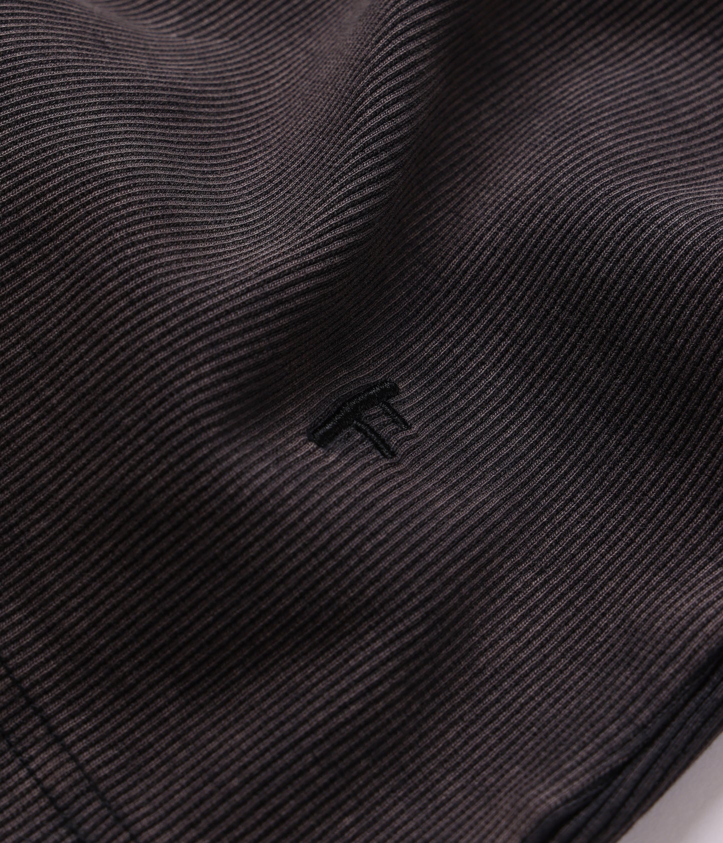 ACID RIB SINGLET // WASHED BLACK