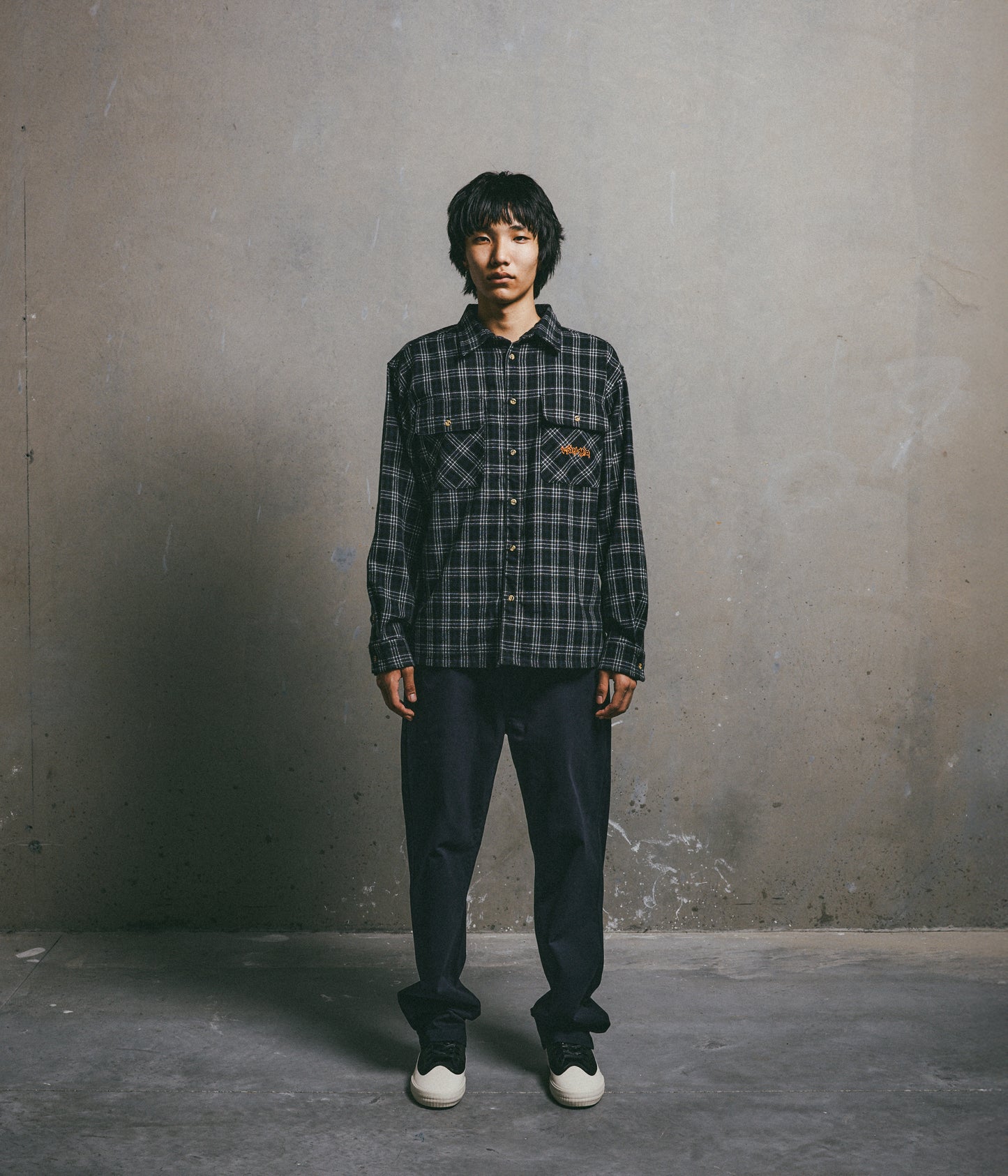 VIVIAN FLANNEL LS SHIRT // BLACK