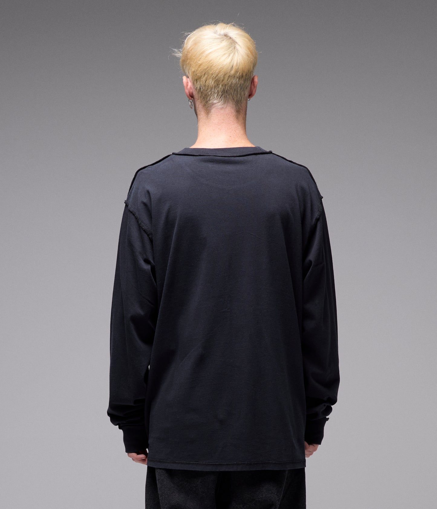 PRAISE LS T-SHIRT // WASHED BLACK