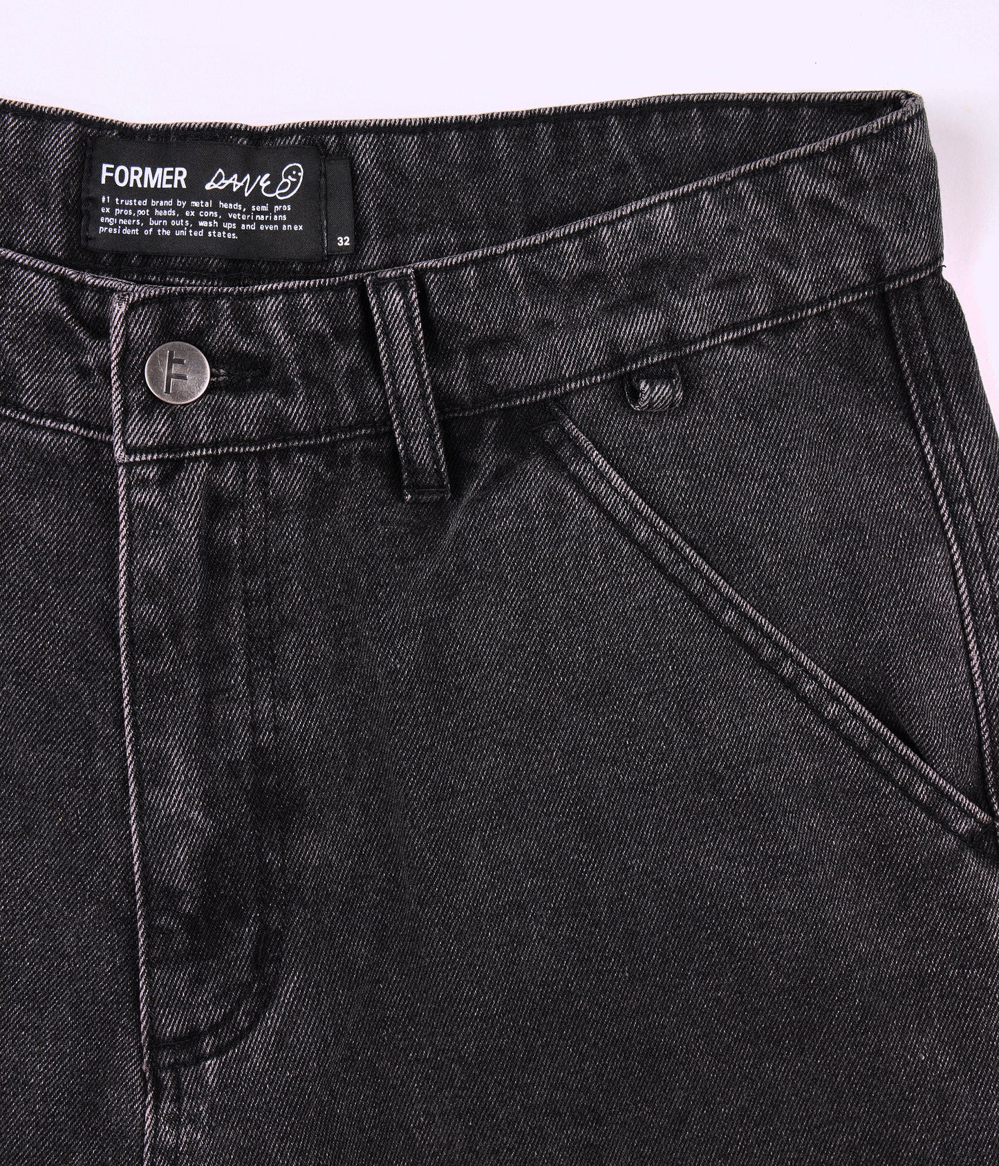 REYNOLDS DENIM PANT // SLACK WASHED BLACK