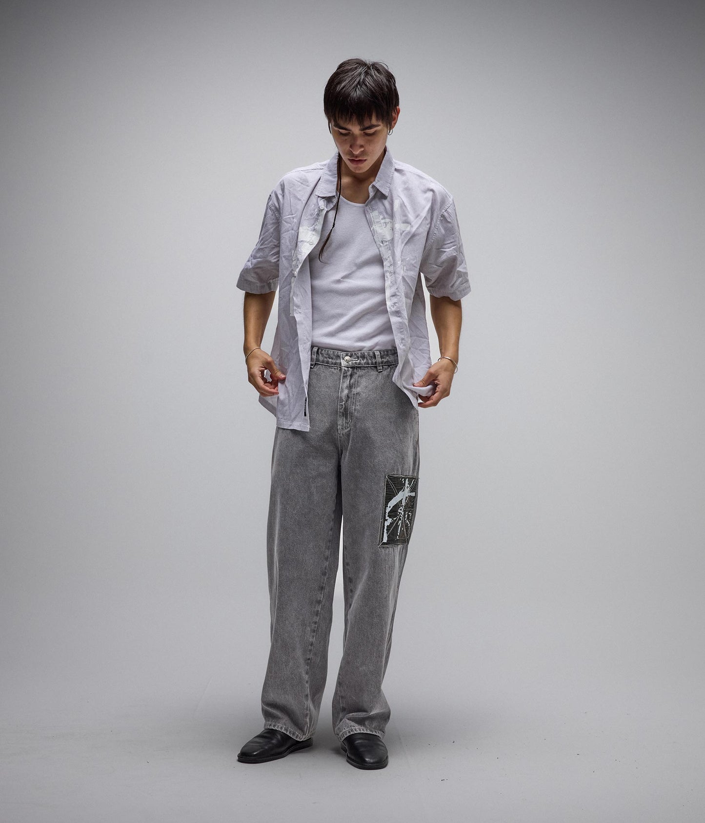 DISTEND DENIM PANT // SACRIFICE WASHED GREY