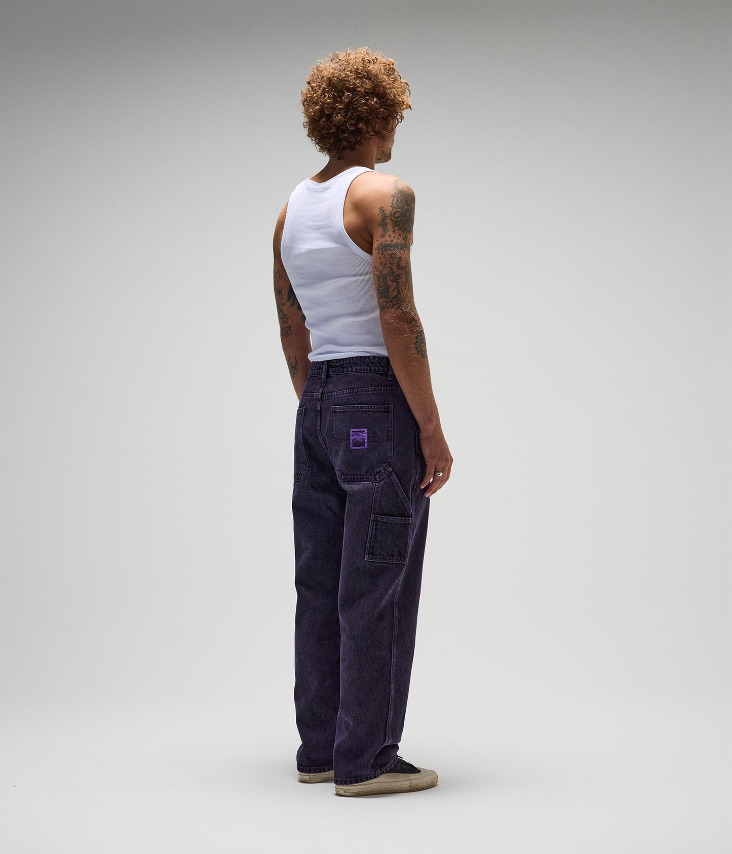 FORMER Distend Denim Pant in Washed Purple - FORMER x RAGE Collection