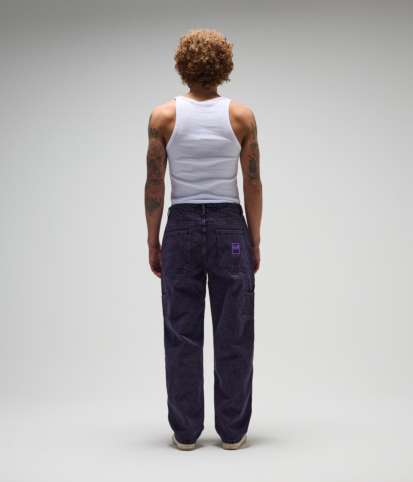 FORMER Distend Denim Pant in Washed Purple - FORMER x RAGE Collection