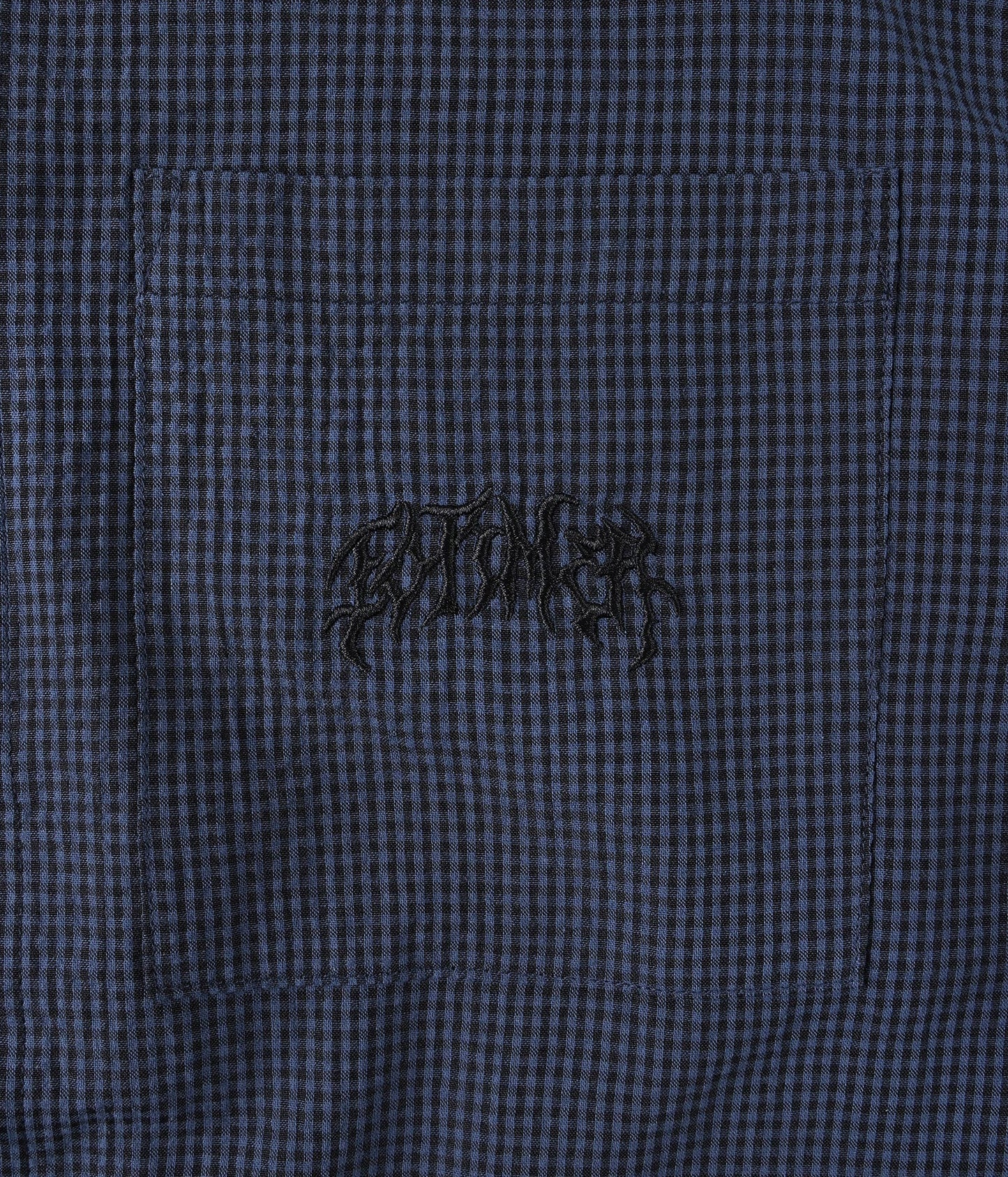 FORMER Vivian Check SS Shirt in NAVY