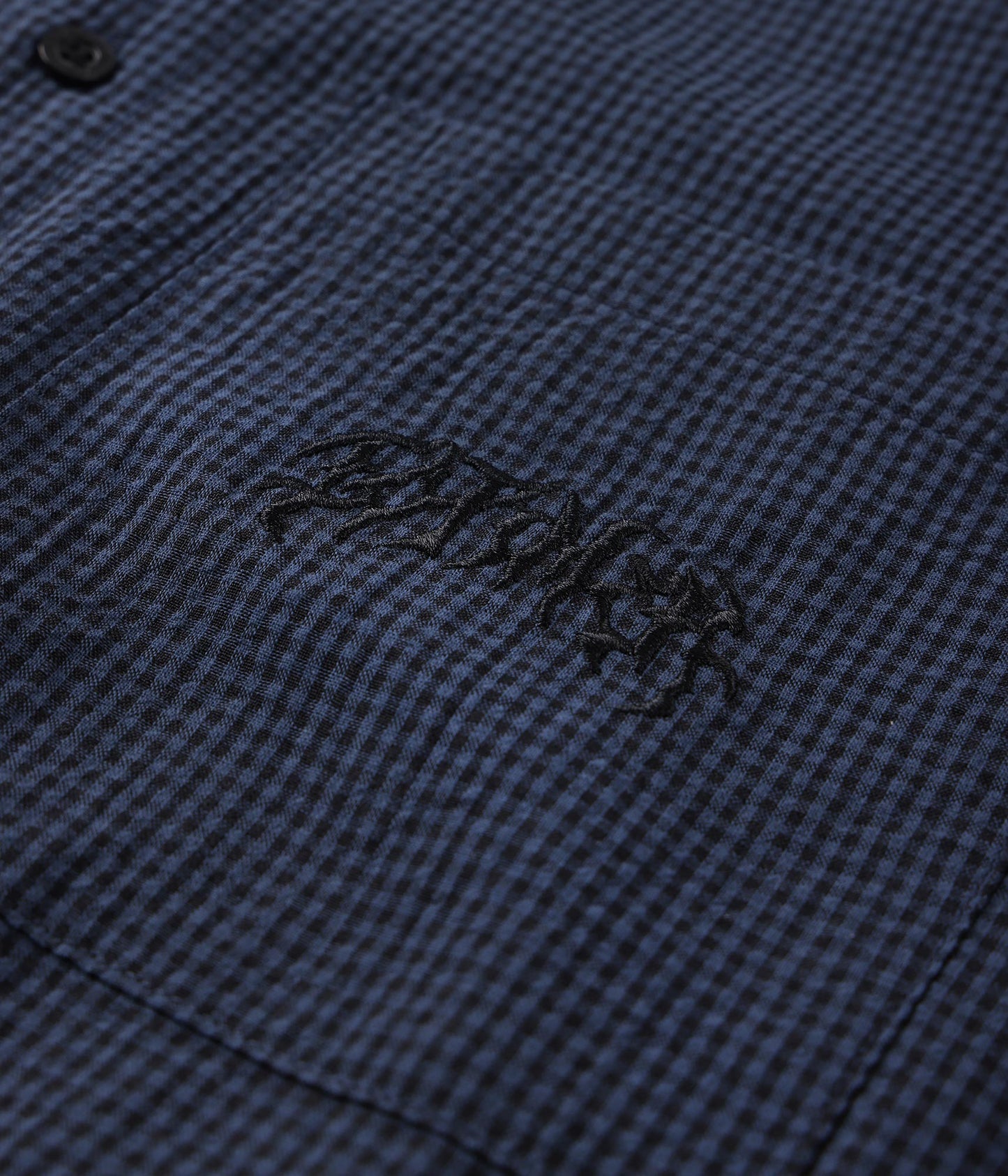FORMER Vivian Check SS Shirt in NAVY
