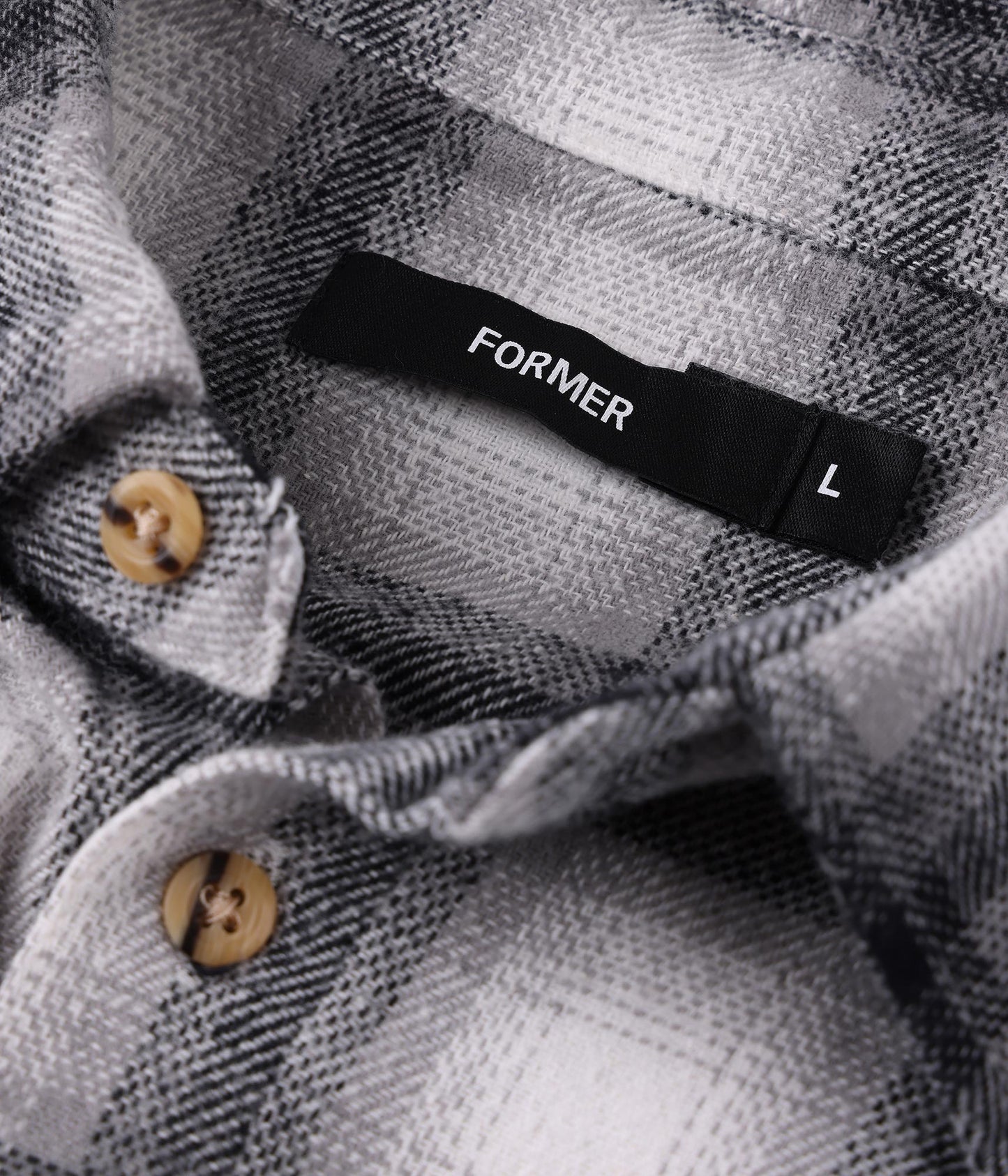 FORMER Vivian Flannel LS Shirt in GREY