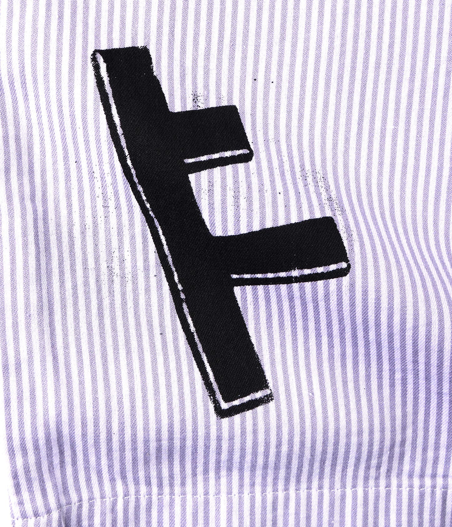FORMER DXD Reynolds Stripe SS Shirt in GREY - Destroyed By Dane Collection