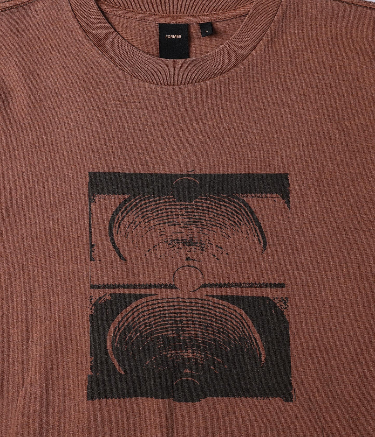 FORMER Crux Overdye T-Shirt in WASHED BARK - Origin Collection