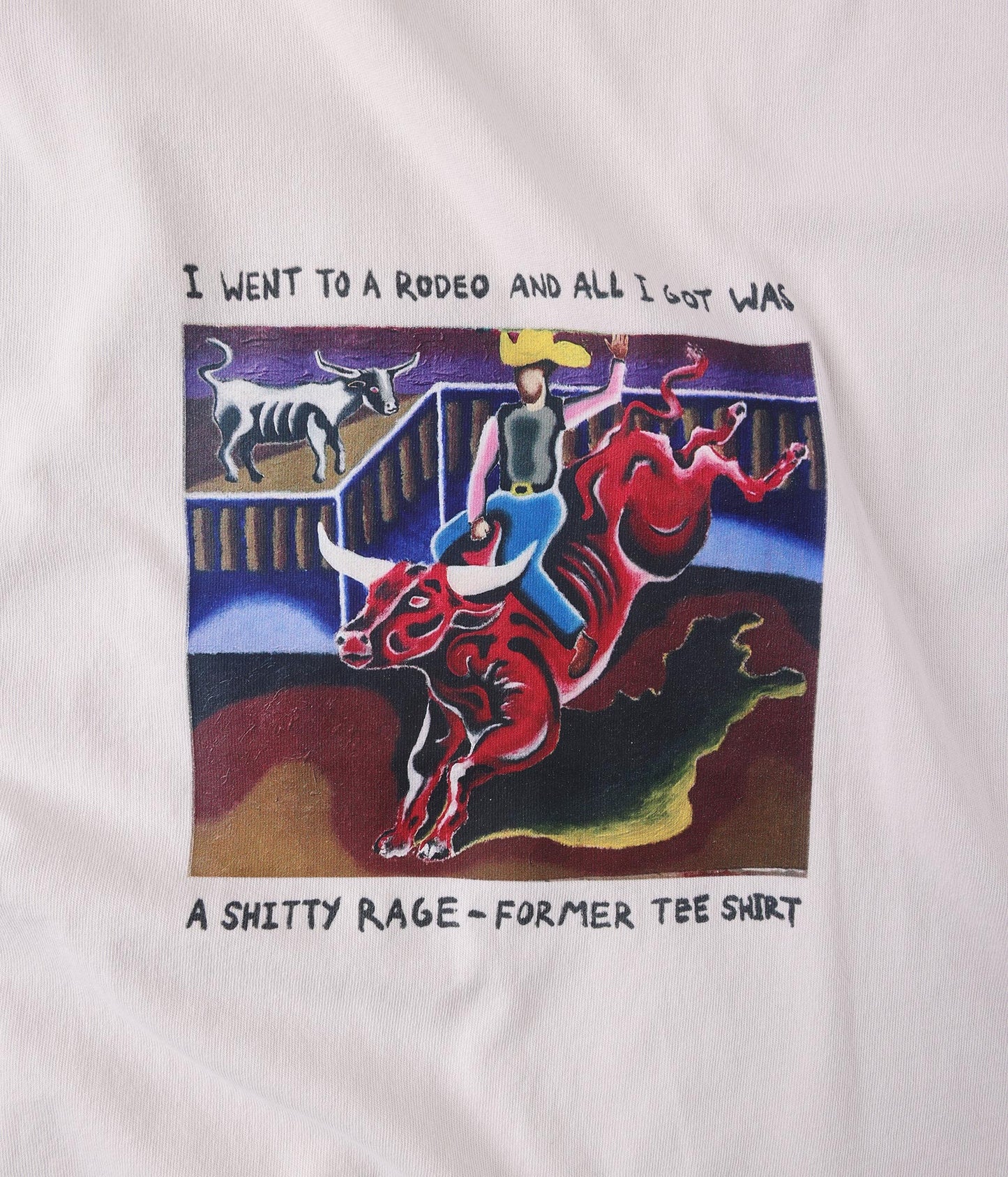 FORMER Rodeo Shrunken T-shirt in Bone - FORMER x RAGE Collection