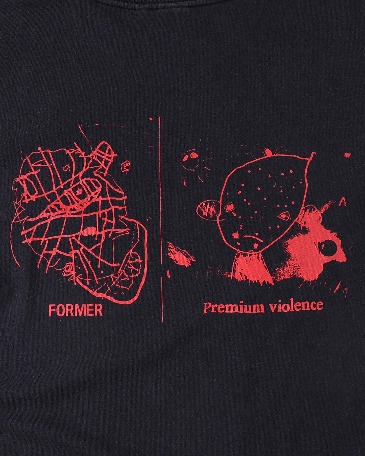 FORMER Kiddo T-shirt in MERCH BLACK - Destroyed By Dane Collection