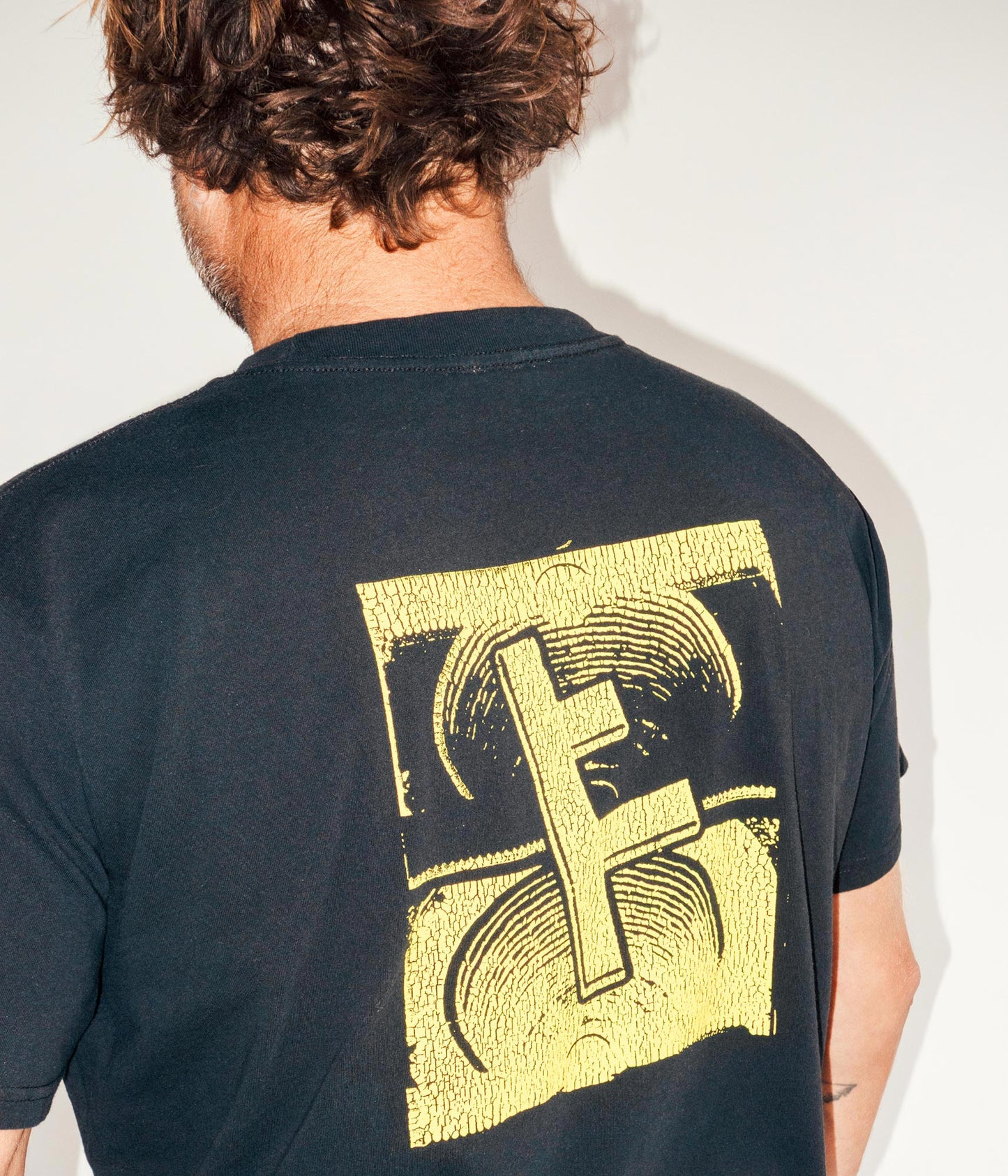 FORMER Slant F Crux T-shirt in BLACK - Destroyed By Dane Collection