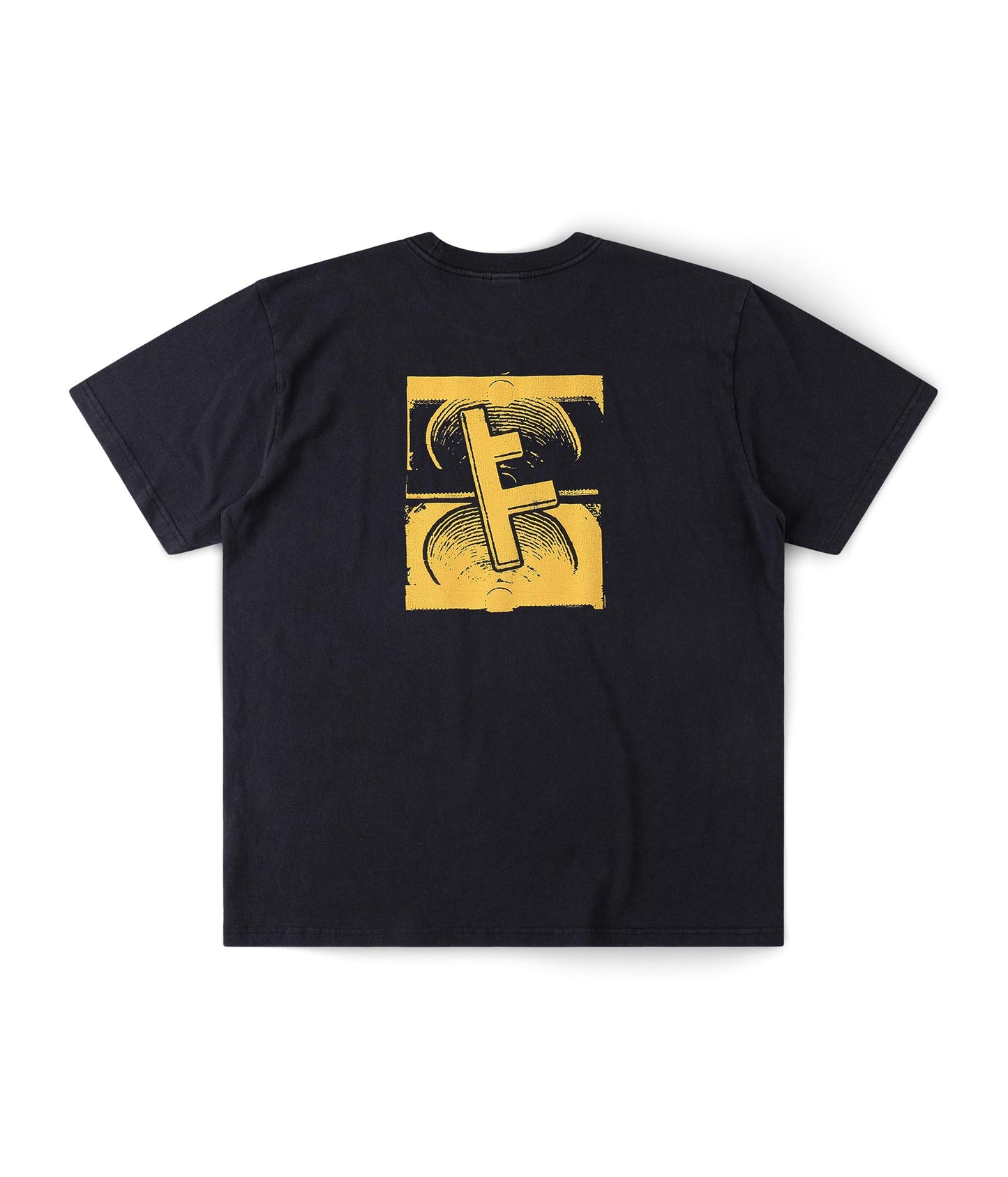 FORMER Slant F Crux T-shirt in BLACK - Destroyed By Dane Collection