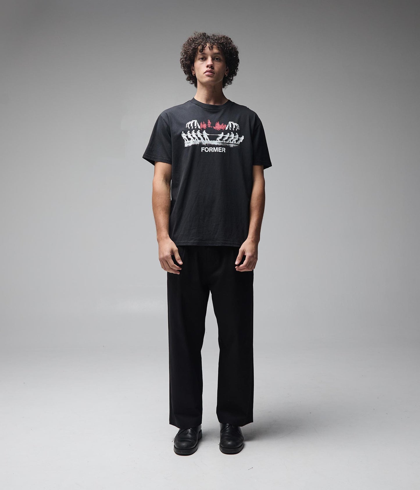 FORMER Engineered T-Shirt in WASHED BLACK - Pending Approval Collection