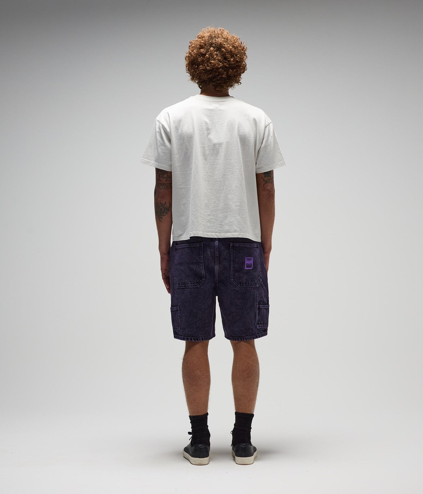 FORMER Distend Denim Walkshort in Washed Purple - FORMER x RAGE Collection