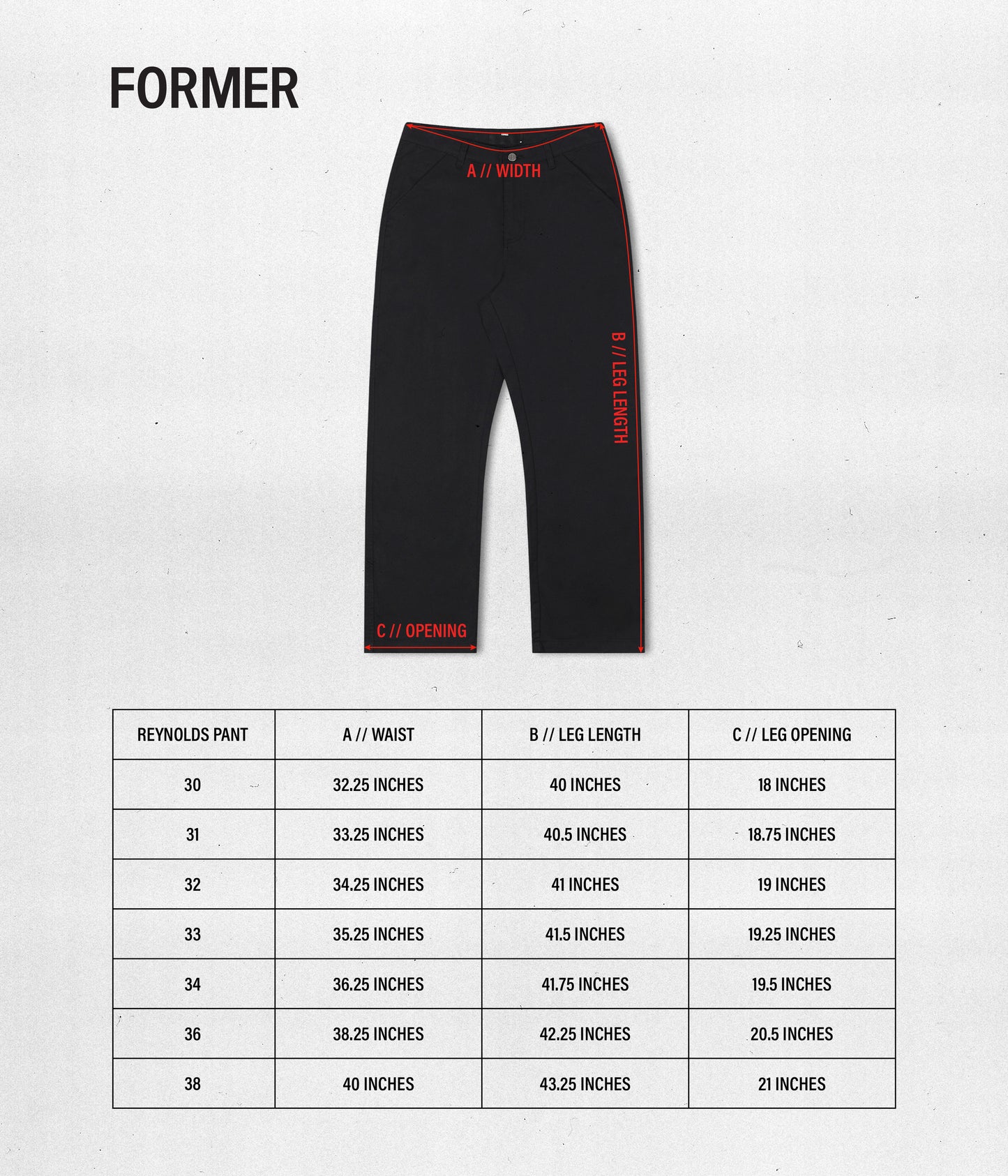 REYNOLDS WORK PANT // BLACK