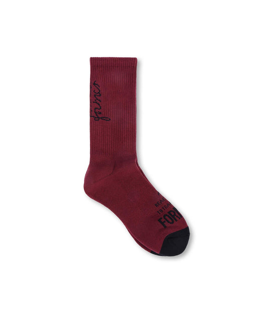 FORMER Future Sock in Crimson - The Shiny Bleeding Future Collection