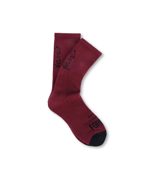 FORMER Future Sock in Crimson - The Shiny Bleeding Future Collection