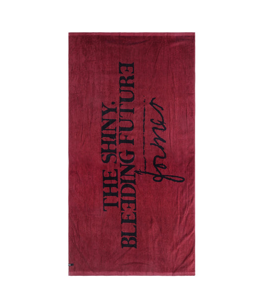 FORMER Future Towel in Black - The Shiny Bleeding Future Collection