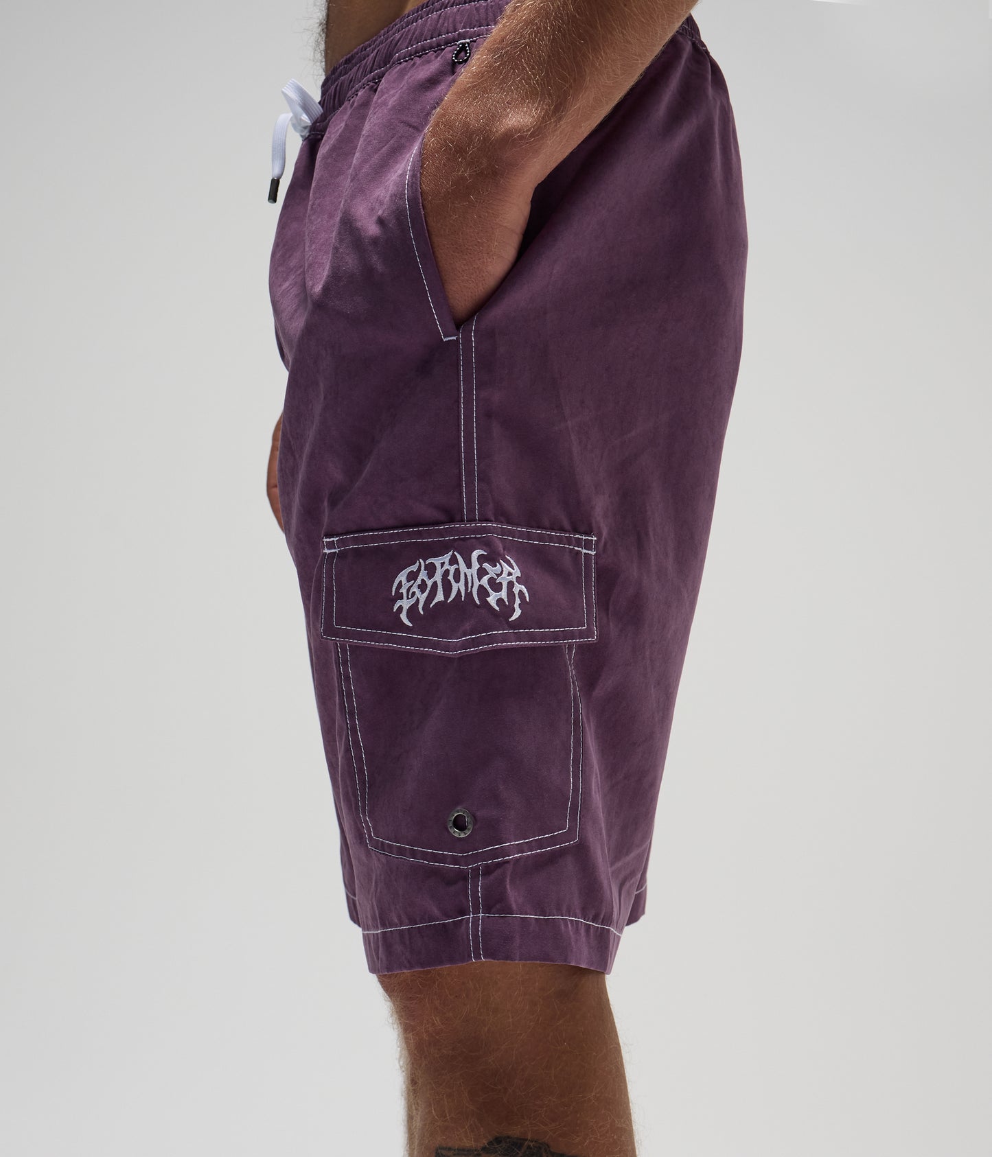 SWANS CARGO 21" SWIM TRUNK // WASHED PURPLE
