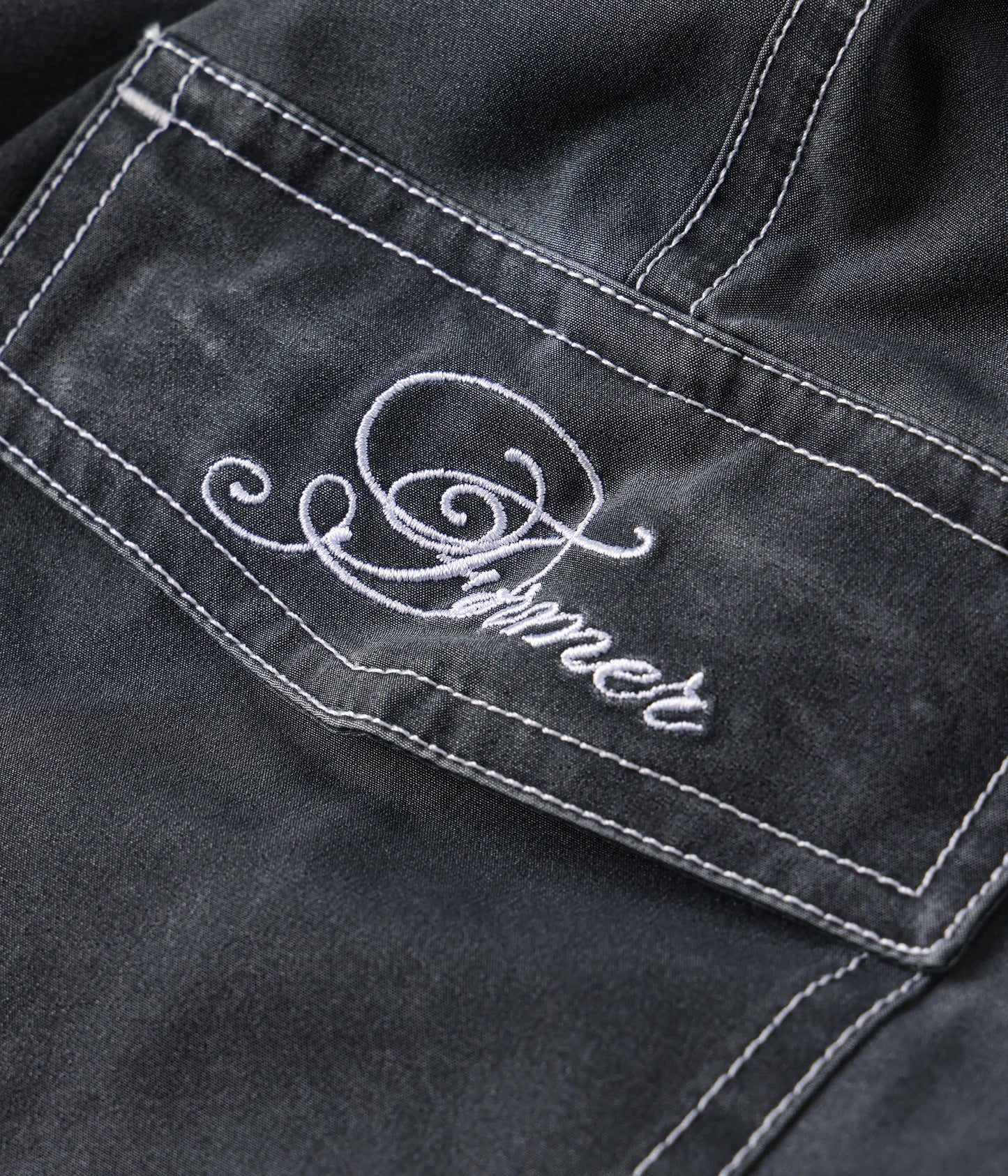 SWANS CARGO 21" SWIM TRUNK // WASHED BLACK