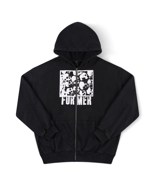 VITAL ZIP HOOD // ACID BLACK