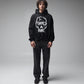 FORMER Skullz Boxy Heavy Hood in Merch Black - FORMER x RAGE Collection