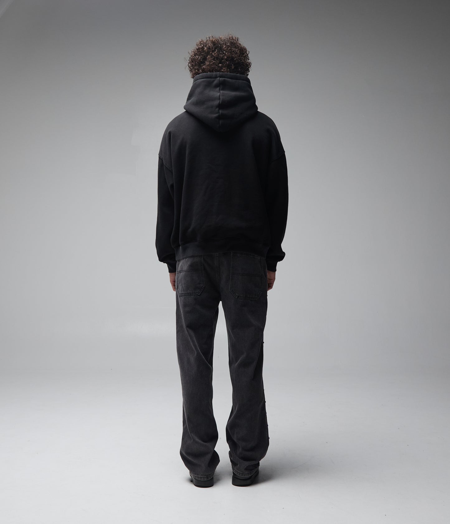 FORMER Skullz Boxy Heavy Hood in Merch Black - FORMER x RAGE Collection