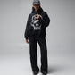 FORMER Skullz Boxy Heavy Hood in Merch Black - FORMER x RAGE Collection