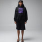 FORMER Corp Boxy Hood in Merch Black - FORMER x RAGE Collection