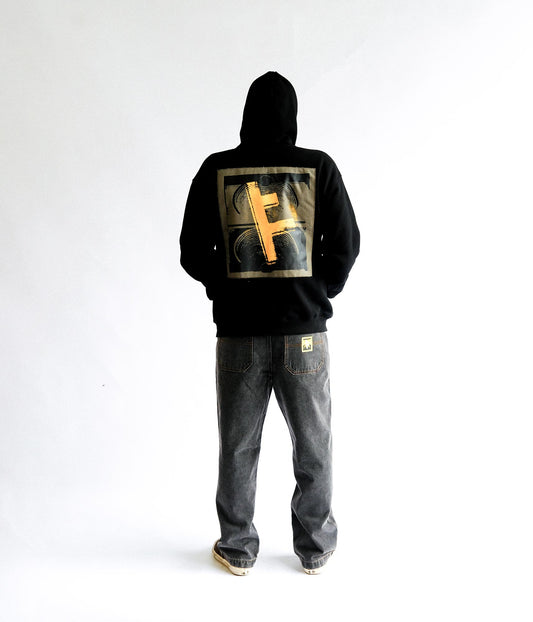 FORMER Slant F ZT Hood in BLACK - Destroyed By Dane Collection