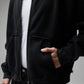 FORMER Alleviate Boxy Zip Hood in WASHED BLACK - Pending Approval Collection