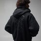 FORMER Alleviate Boxy Zip Hood in WASHED BLACK - Pending Approval Collection