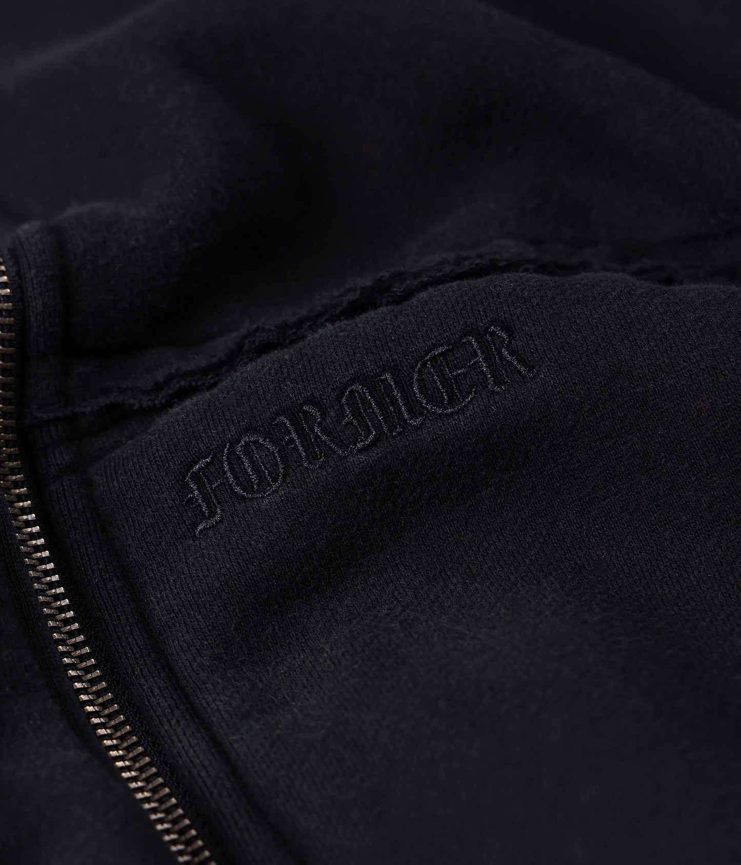 FORMER Alleviate Boxy Zip Hood in WASHED BLACK - Pending Approval Collection