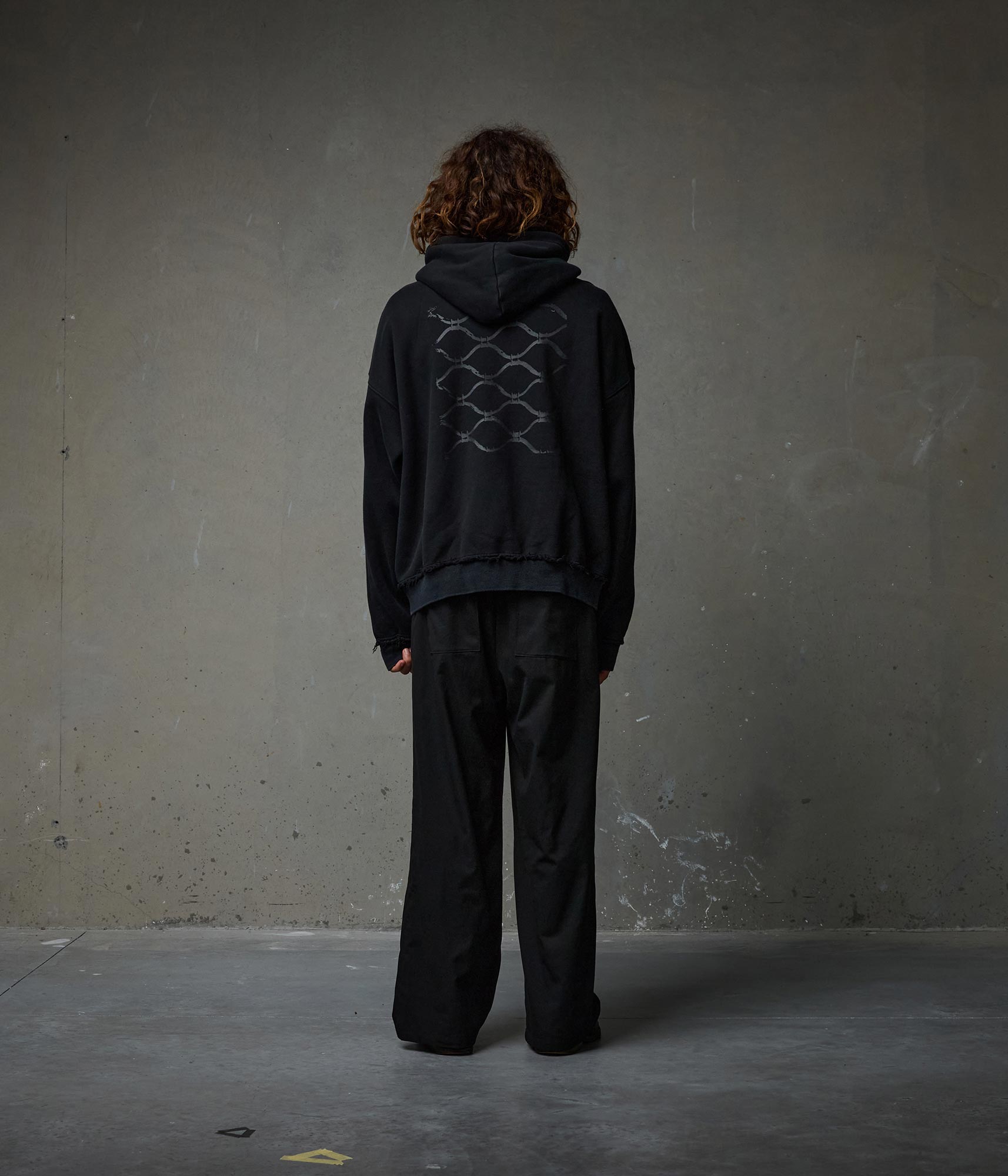 FORMER Alleviate Boxy Zip Hood in WASHED BLACK - Pending Approval Collection