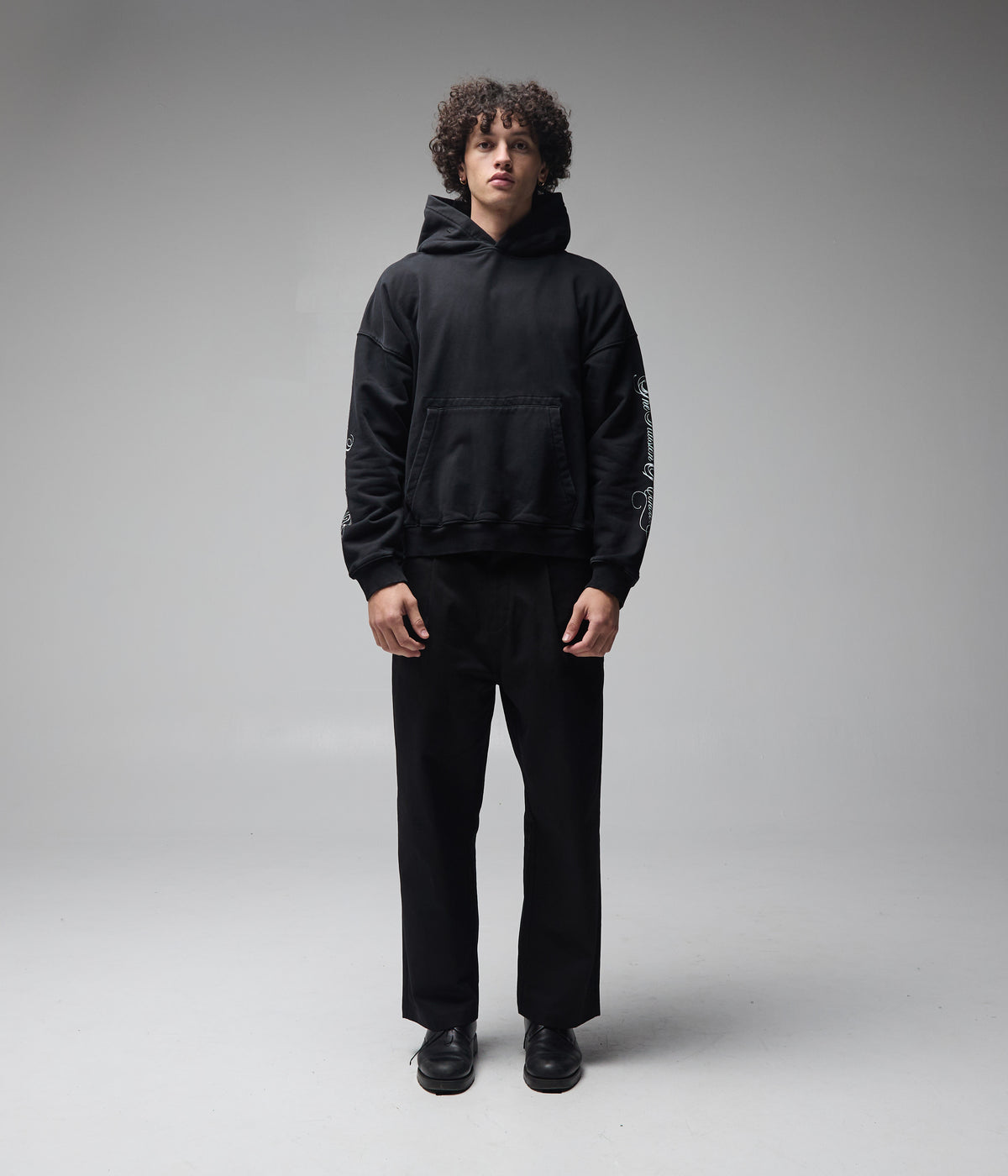 FORMER / ILLUSION BOXY HOOD // WASHED BLACK