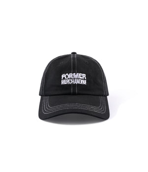 SKEWED 6-PANEL CAP // BLACK