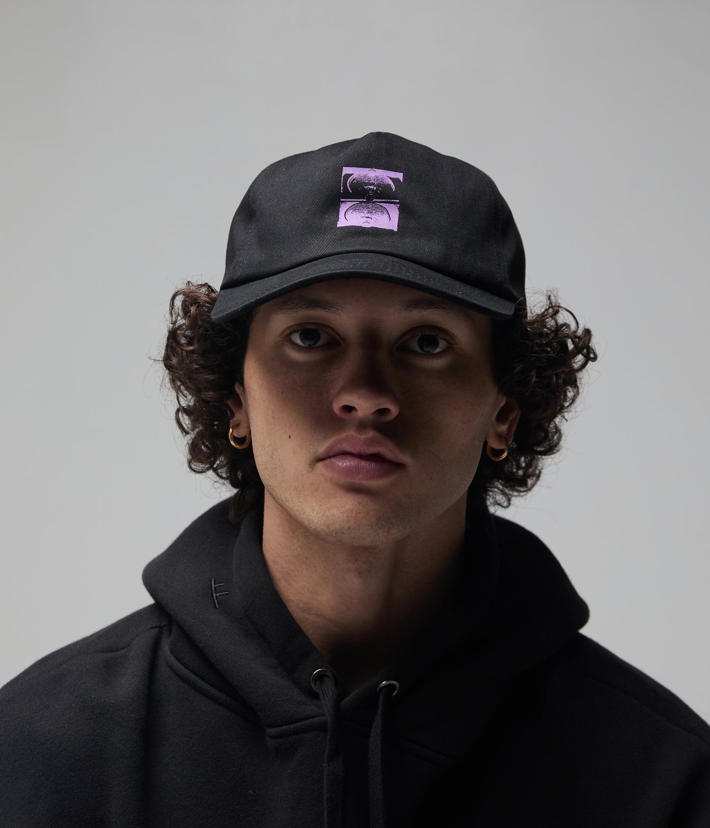 FORMER Crux Cap in Black Purple - FORMER x RAGE Collection