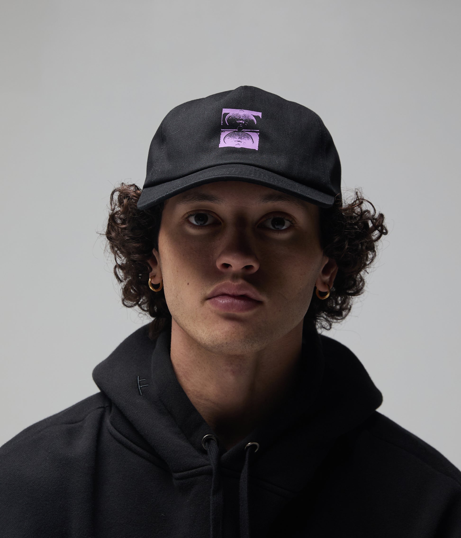 FORMER Crux Cap in Black Purple - FORMER x RAGE Collection