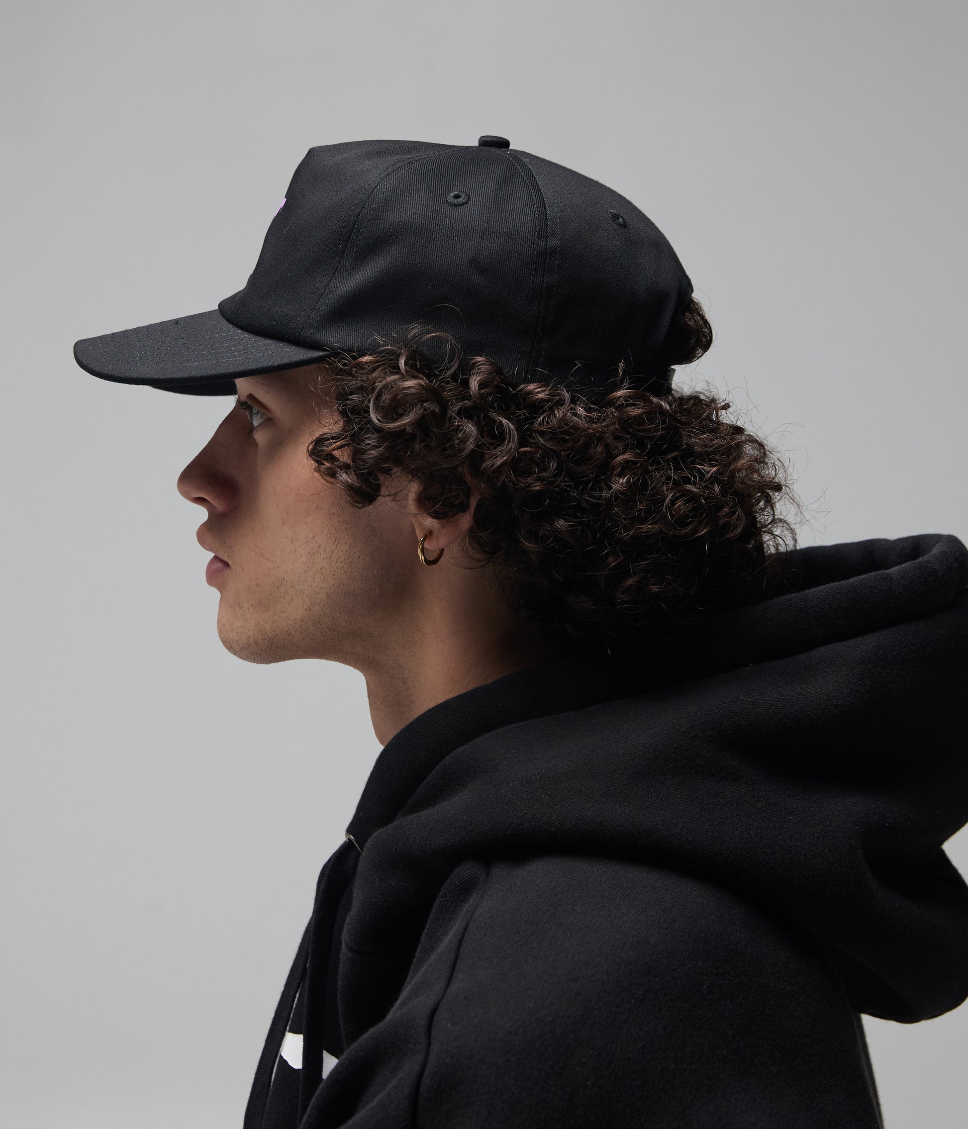 FORMER Crux Cap in Black Purple - FORMER x RAGE Collection