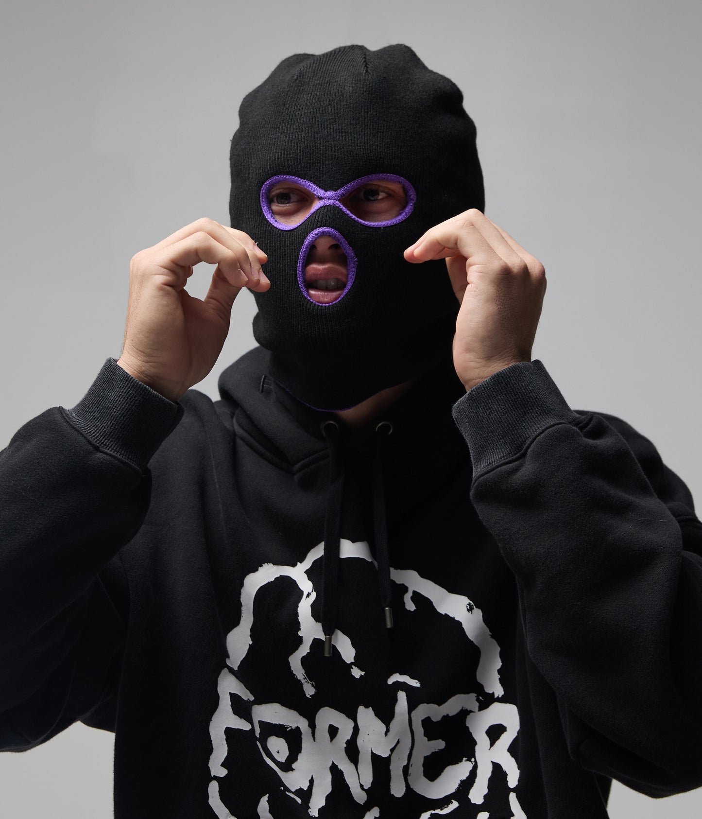 FORMER Tin Balaclava in Black - FORMER x RAGE Collection
