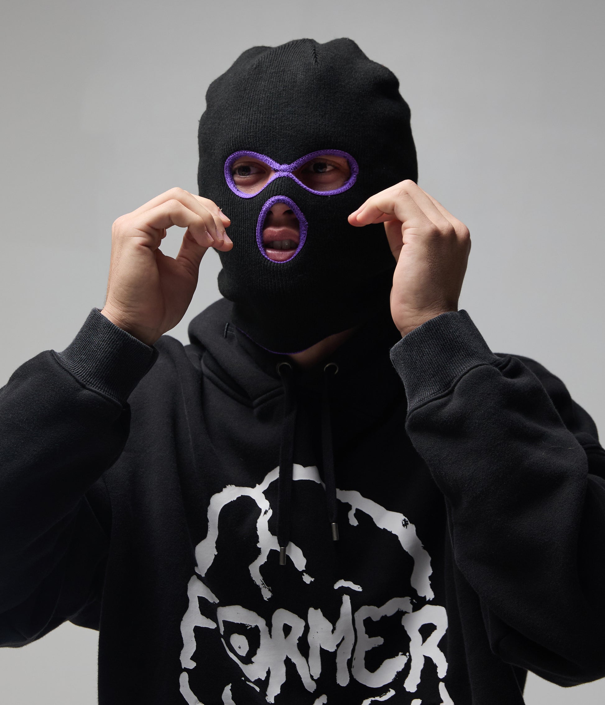 FORMER Tin Balaclava in Black - FORMER x RAGE Collection