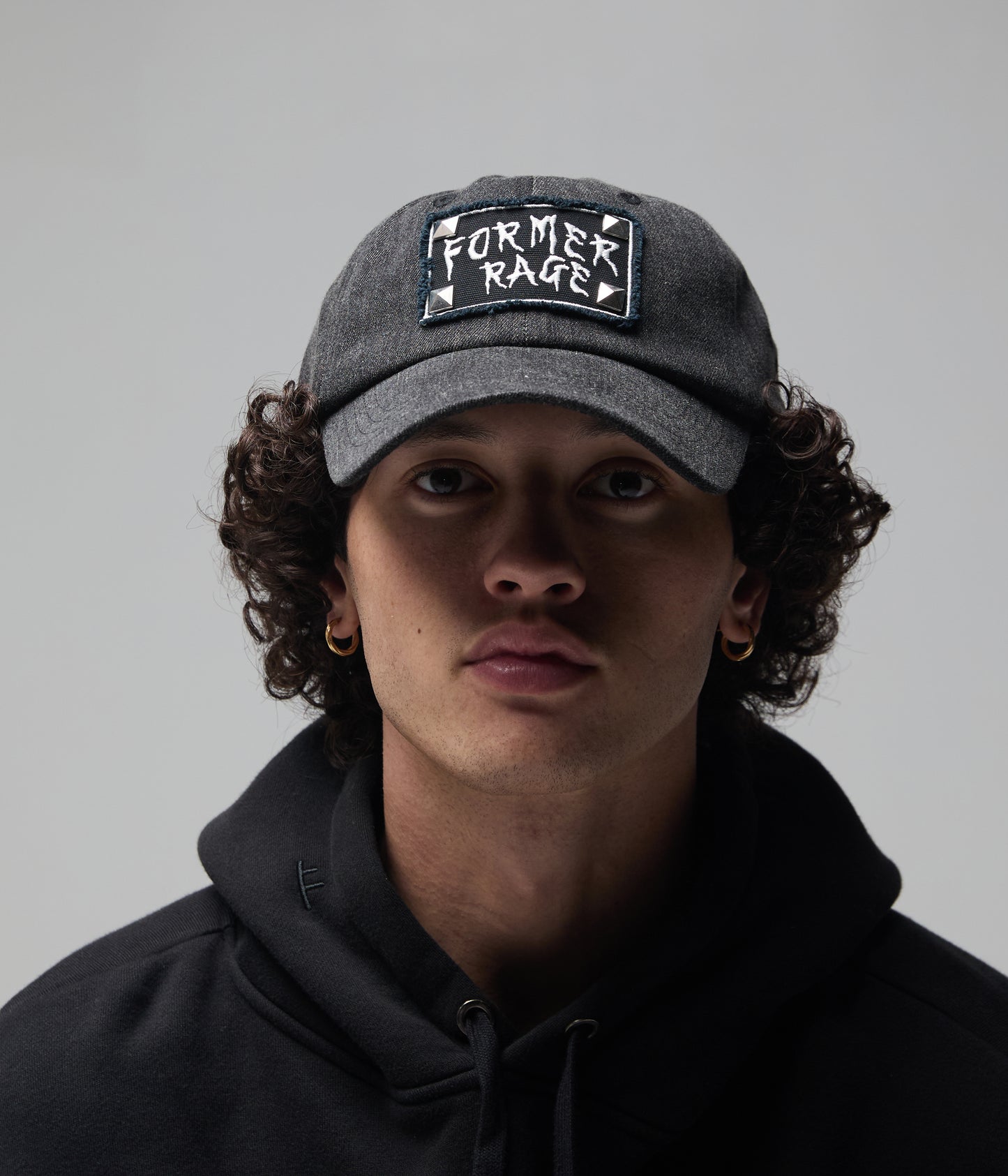 FORMER Studded Cap in Black - FORMER x RAGE Collection
