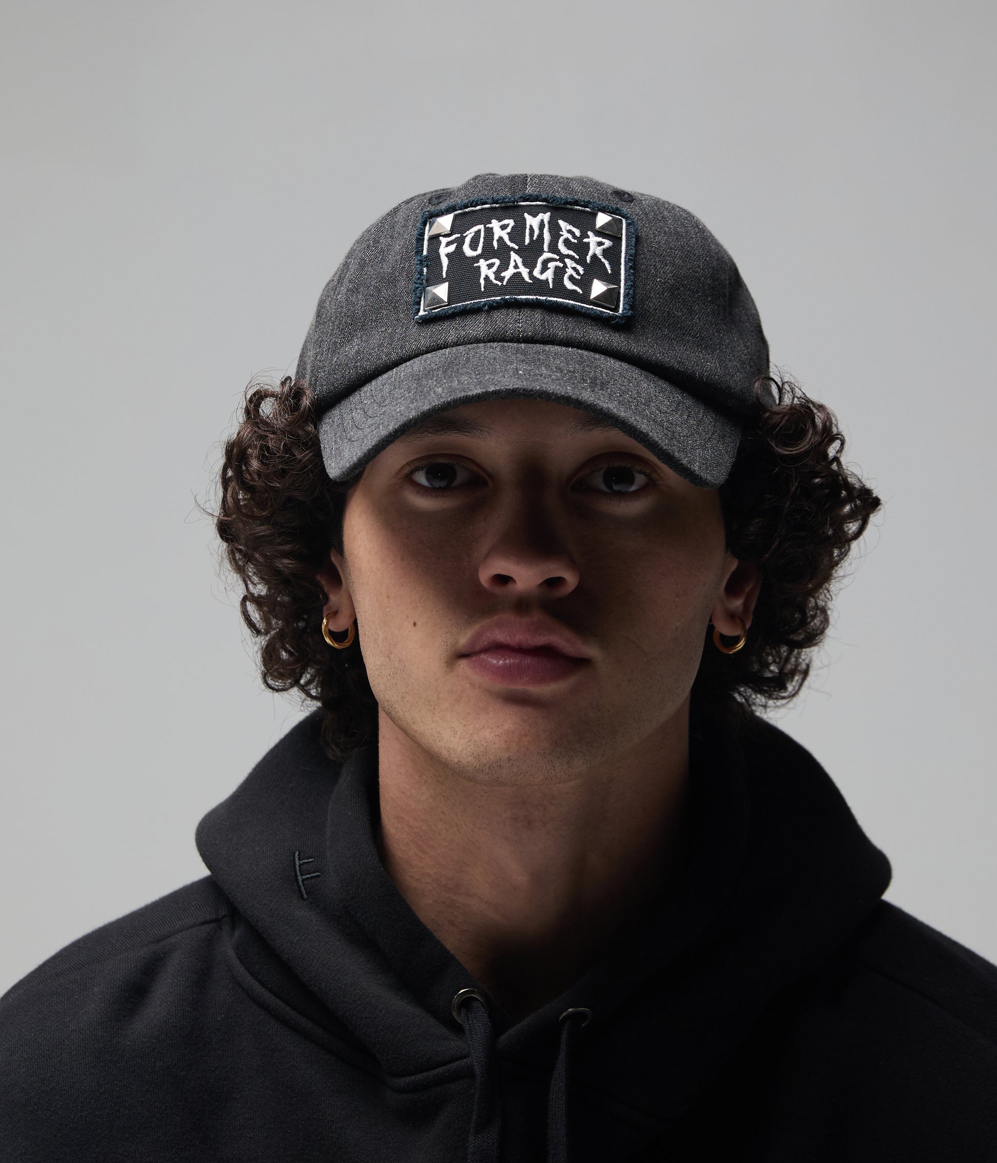 FORMER Studded Cap in Black - FORMER x RAGE Collection