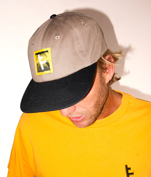 SLANT F CAP // BROWN