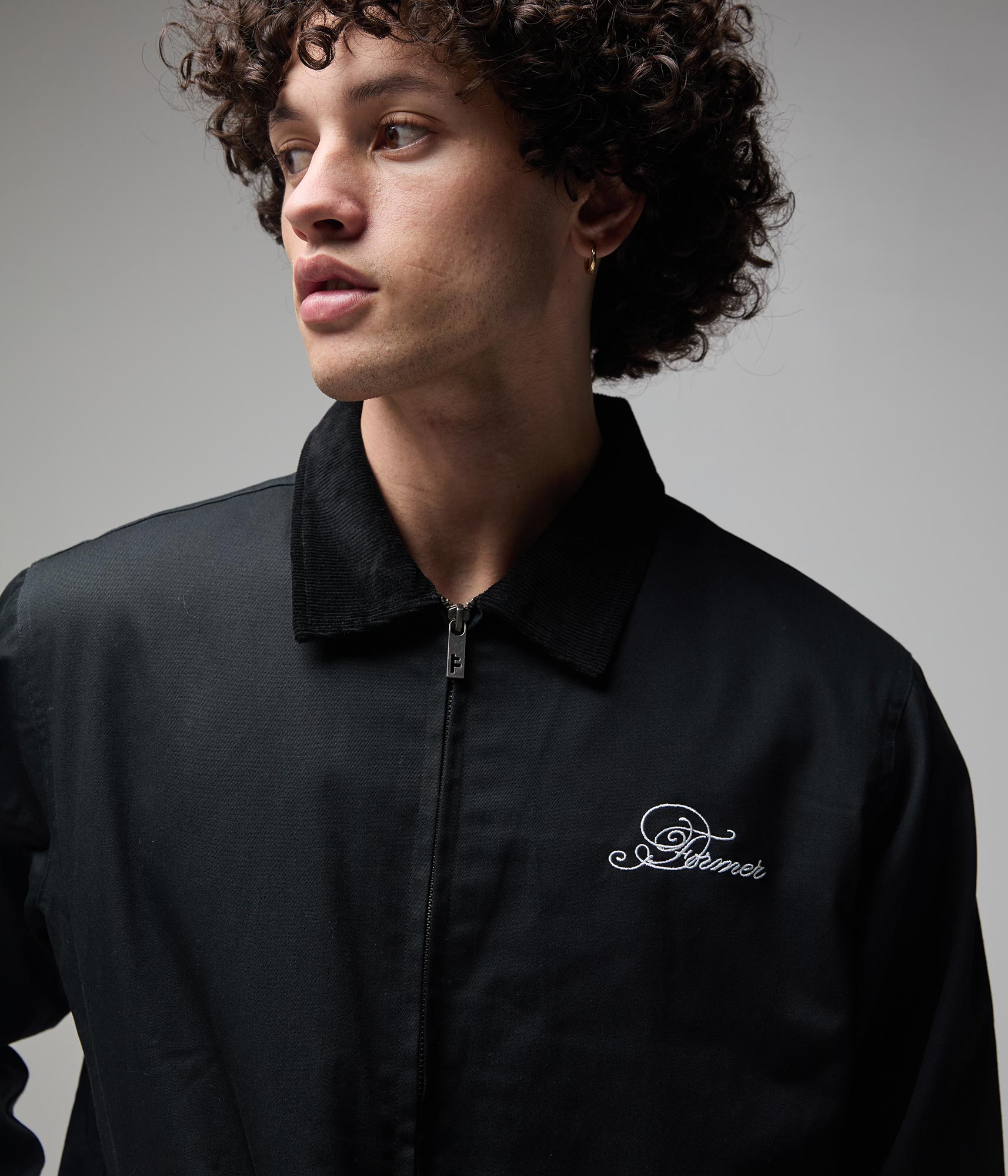 FORMER Reynolds Jacket in BLACK SCRIPT