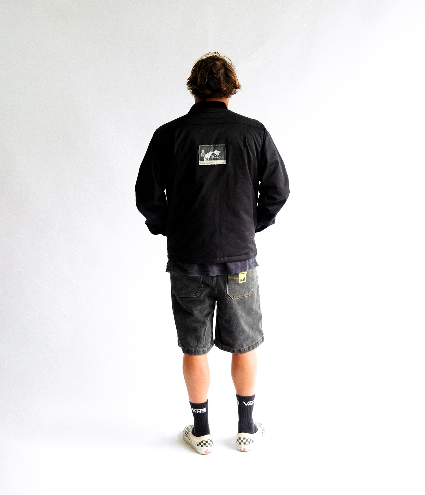 FORMER DXD Reynolds Jacket in BLACK - Destroyed By Dane Collection