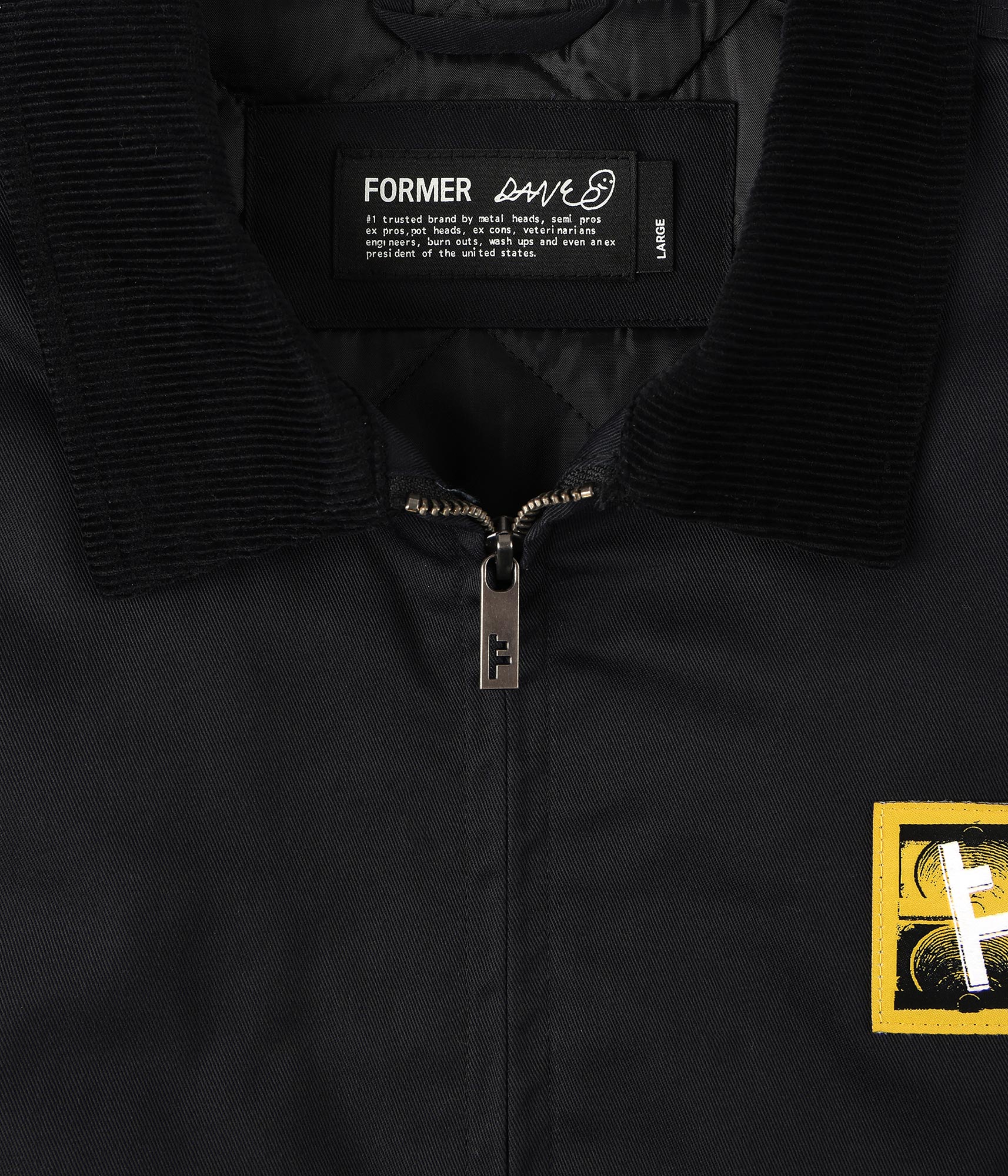 FORMER DXD Reynolds Jacket in BLACK - Destroyed By Dane Collection