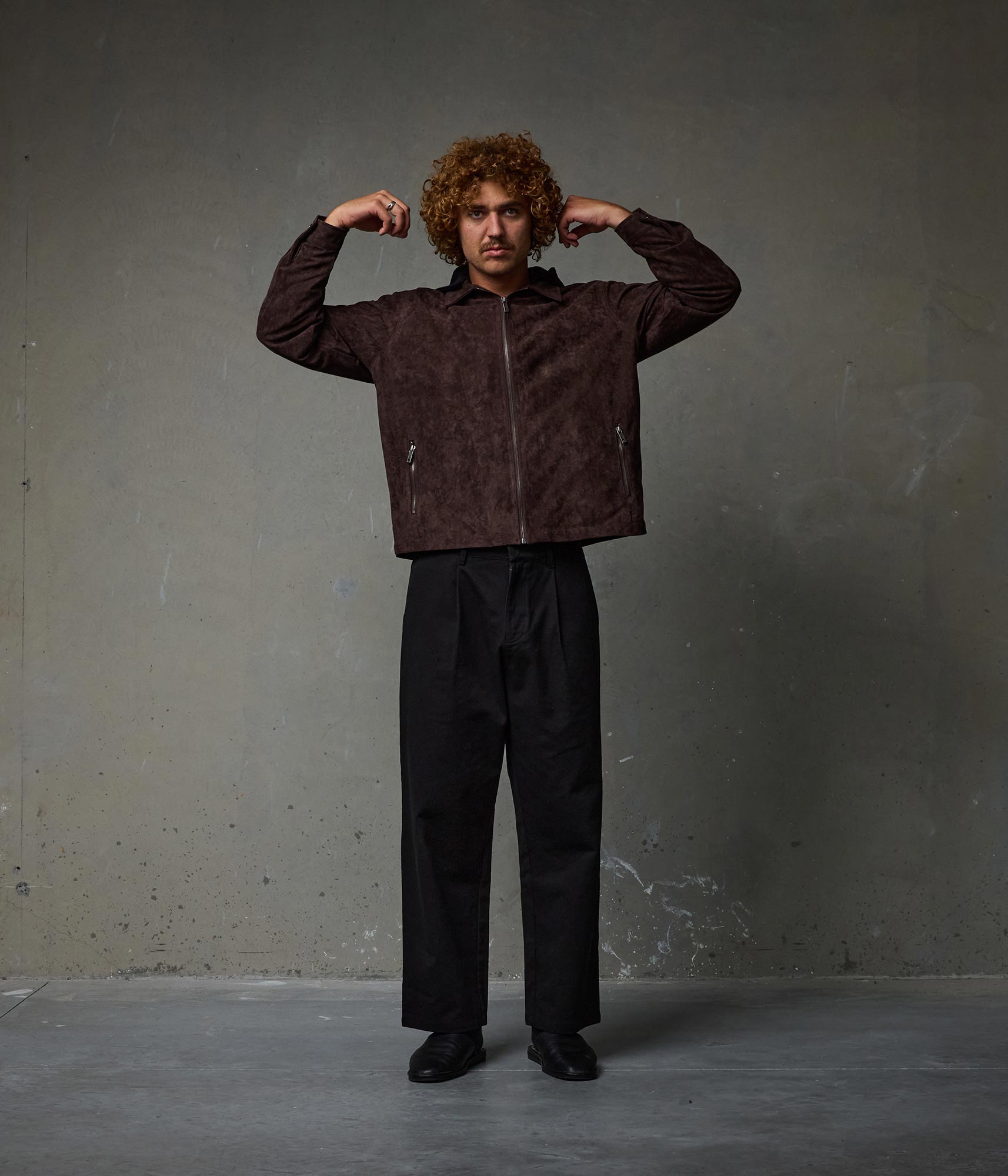 FORMER AG Cage Jacket in BARK - Pending Approval Collection