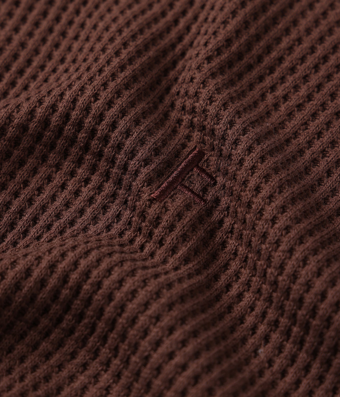AG RAGLAN WAFFLE // BROWN